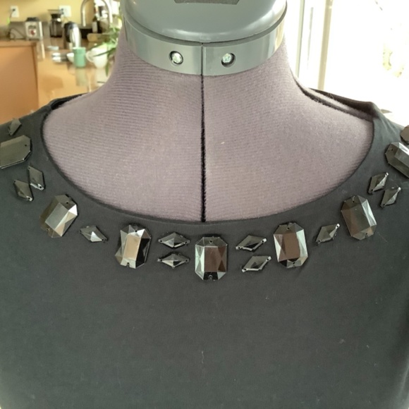 Mexx tank top with black jewels on front neckline size large - Picture 7 of 7